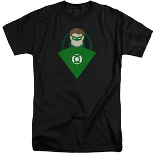 AN OFFCIALLY LICENSED DC SIMPLE GL MEN'S TALL FIT T-SHIRT BLACK