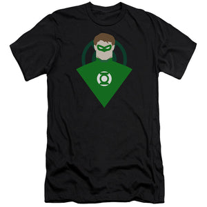 AN OFFCIALLY LICENSED DC SIMPLE GL MEN'S PREMIUM SLIM FIT T-SHIRT BLACK