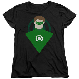 AN OFFCIALLY LICENSED DC SIMPLE GL WOMEN'S REGULAR FIT T-SHIRT BLACK