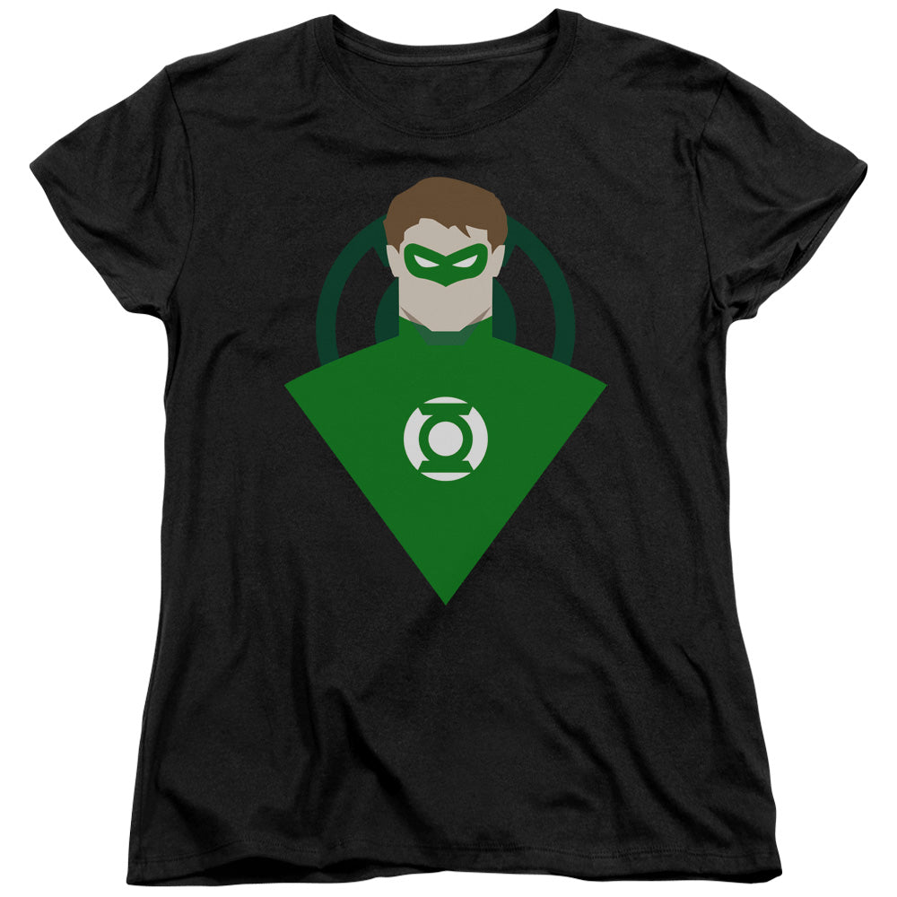 AN OFFCIALLY LICENSED DC SIMPLE GL WOMEN'S REGULAR FIT T-SHIRT BLACK