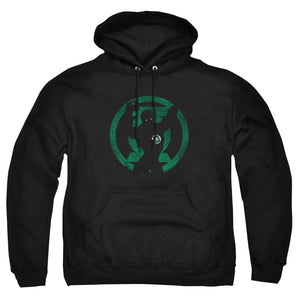 AN OFFCIALLY LICENSED DC GL SYMBOL KNOCKOUT ADULT UNISEX PULLOVER HOODIE BLACK