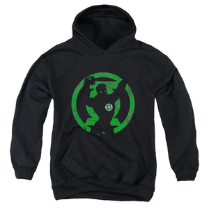 AN OFFCIALLY LICENSED DC GL SYMBOL KNOCKOUT YOUTH HOODIE BLACK