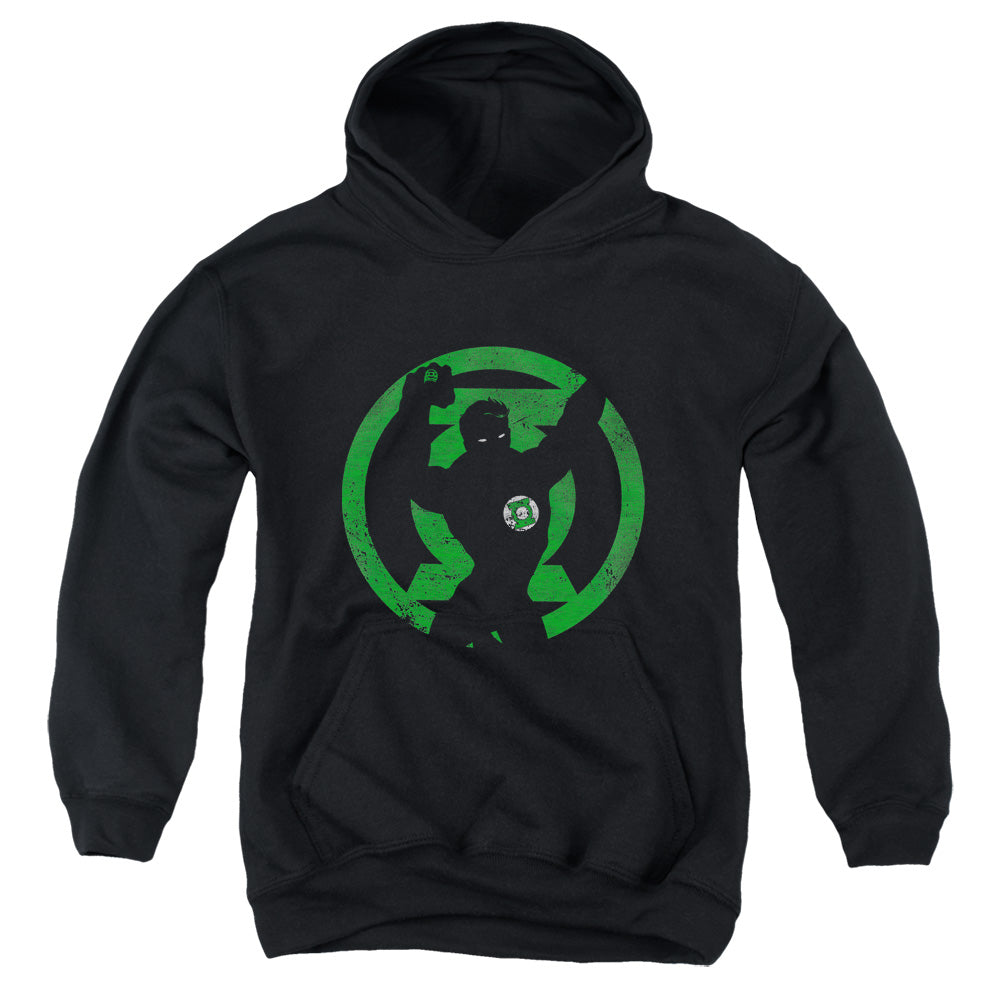 AN OFFCIALLY LICENSED DC GL SYMBOL KNOCKOUT YOUTH HOODIE BLACK