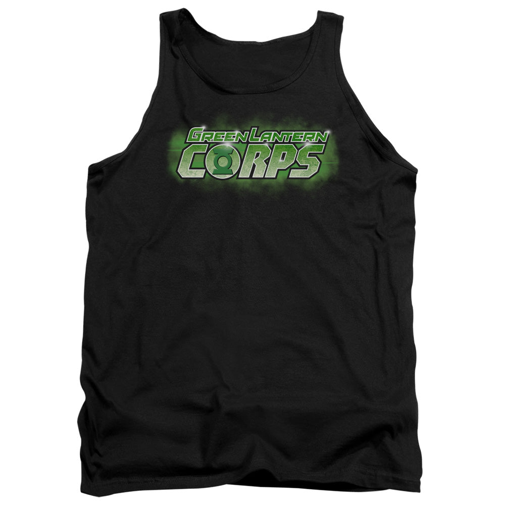 AN OFFCIALLY LICENSED GREEN LANTERN GL CORPS TITLE ADULT UNISEX TANK TOP BLACK