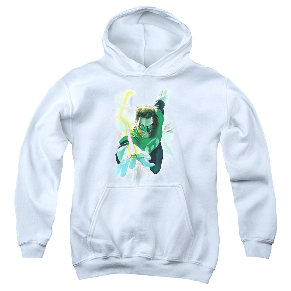 AN OFFCIALLY LICENSED GREEN LANTERN CLOUDS YOUTH HOODIE WHITE