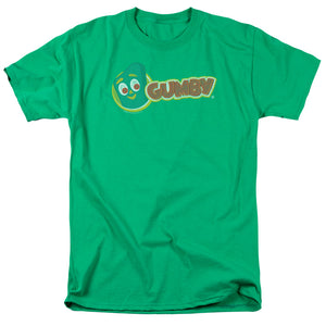 AN OFFCIALLY LICENSED GUMBY LOGO MEN'S REGULAR FIT T-SHIRT KELLY GREEN