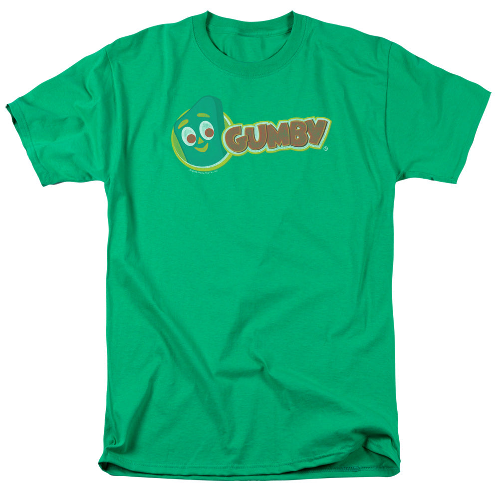 AN OFFCIALLY LICENSED GUMBY LOGO MEN'S REGULAR FIT T-SHIRT KELLY GREEN