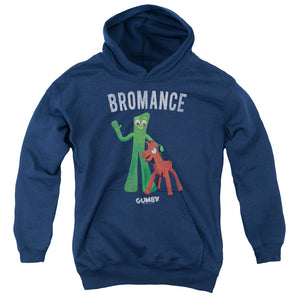 AN OFFCIALLY LICENSED GUMBY BROMANCE YOUTH HOODIE NAVY