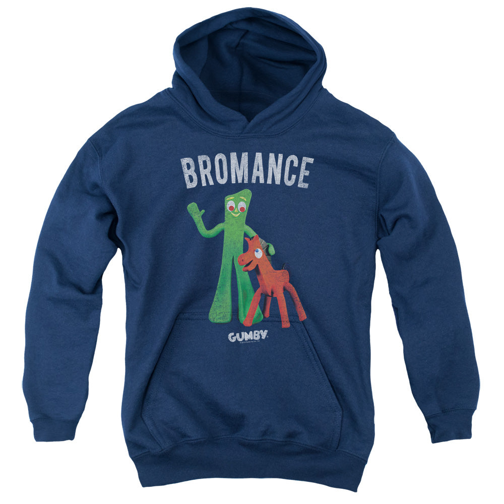 AN OFFCIALLY LICENSED GUMBY BROMANCE YOUTH HOODIE NAVY