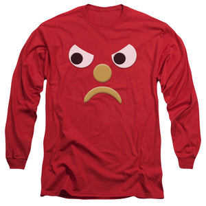AN OFFCIALLY LICENSED GUMBY BLOCKHEAD G MEN'S LONG SLEEVE T-SHIRT RED