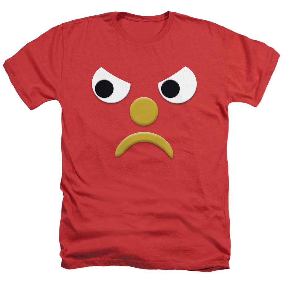 AN OFFCIALLY LICENSED GUMBY BLOCKHEAD G MEN'S HEATHER T-SHIRT RED