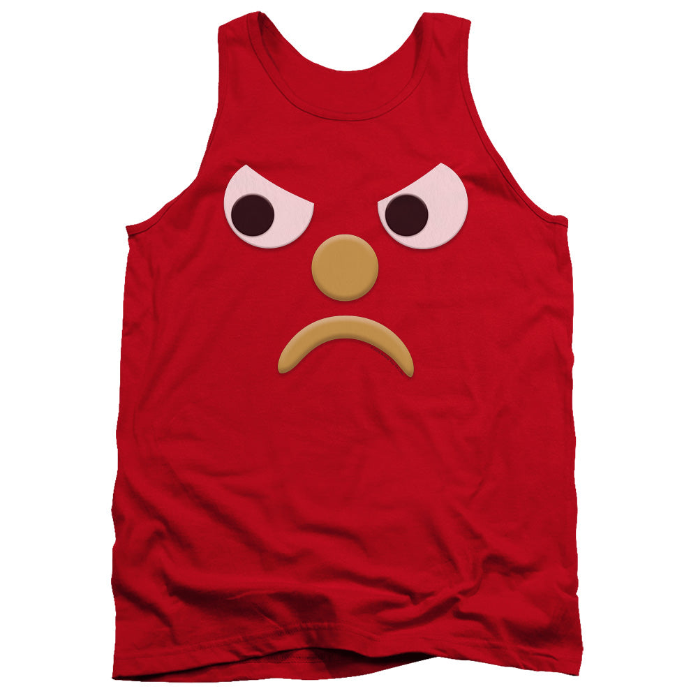 AN OFFCIALLY LICENSED GUMBY BLOCKHEAD G ADULT UNISEX TANK TOP RED