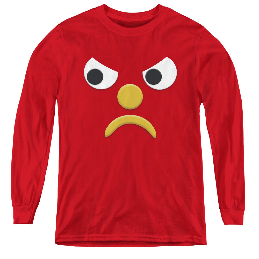 AN OFFCIALLY LICENSED GUMBY BLOCKHEAD G YOUTH LONG SLEEVE T-SHIRT RED