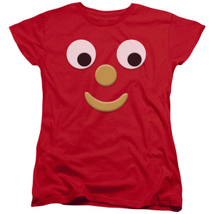 AN OFFCIALLY LICENSED GUMBY BLOCKHEAD J WOMEN'S REGULAR FIT T-SHIRT RED