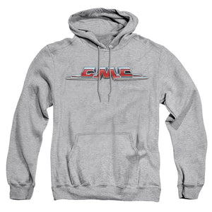 AN OFFCIALLY LICENSED GMC CHROME LOGO ADULT UNISEX PULLOVER HOODIE ATHLETIC HEATHER