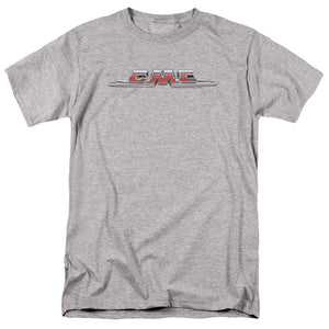 AN OFFCIALLY LICENSED GMC CHROME LOGO MEN'S REGULAR FIT T-SHIRT ATHLETIC HEATHER