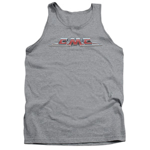 AN OFFCIALLY LICENSED GMC CHROME LOGO ADULT UNISEX TANK TOP ATHLETIC HEATHER