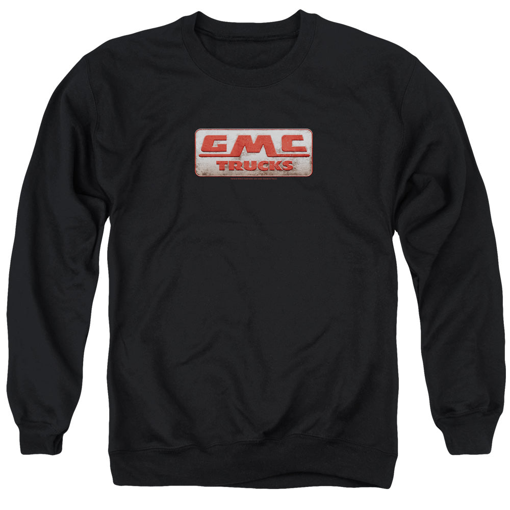 AN OFFCIALLY LICENSED GMC BEAT UP 1959 LOGO ADULT UNISEX CREWNECK SWEATSHIRT BLACK