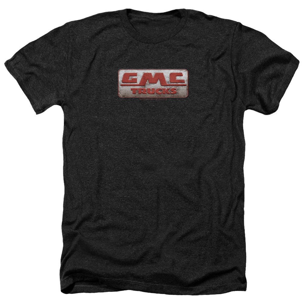 AN OFFCIALLY LICENSED GMC BEAT UP 1959 LOGO MEN'S HEATHER T-SHIRT CHARCOAL