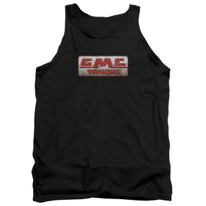 AN OFFCIALLY LICENSED GMC BEAT UP 1959 LOGO ADULT UNISEX TANK TOP BLACK