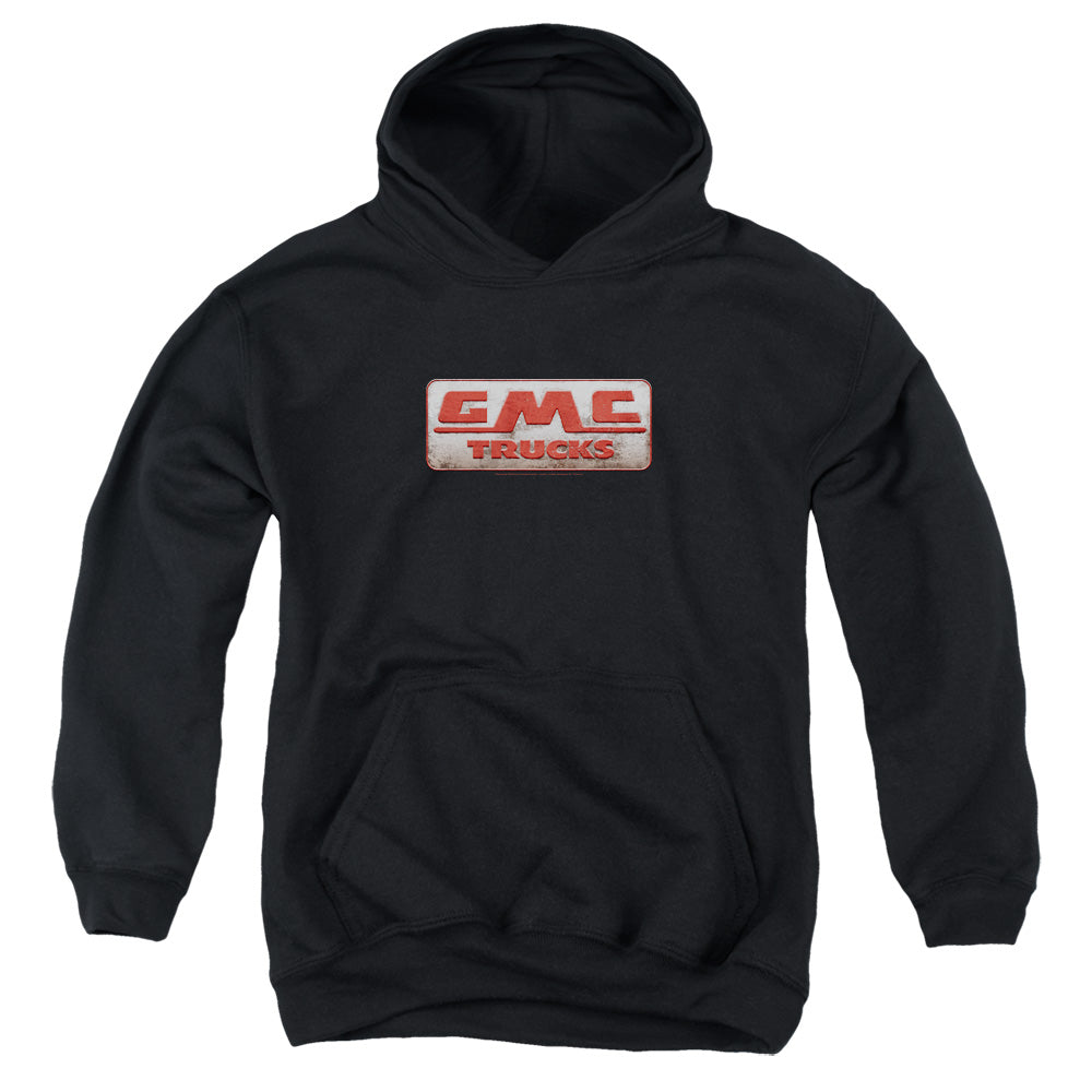 AN OFFCIALLY LICENSED GMC BEAT UP 1959 LOGO YOUTH HOODIE BLACK