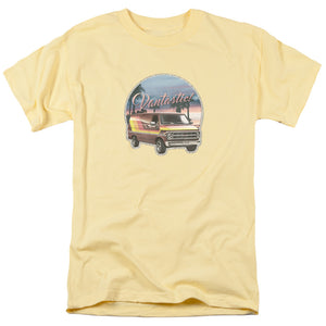 AN OFFCIALLY LICENSED GMC VANTASTIC MEN'S REGULAR FIT T-SHIRT BANANA