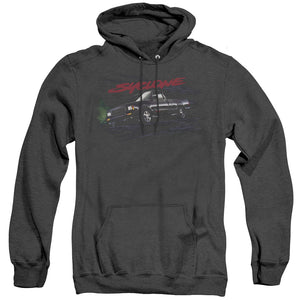 AN OFFCIALLY LICENSED GMC SYCLONE ADULT UNISEX HEATHER PULLOVER HOODIE BLACK