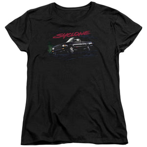 AN OFFCIALLY LICENSED GMC SYCLONE WOMEN'S REGULAR FIT T-SHIRT BLACK