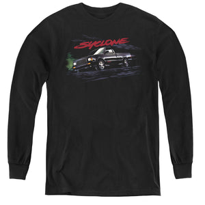 AN OFFCIALLY LICENSED GMC SYCLONE YOUTH LONG SLEEVE T-SHIRT BLACK