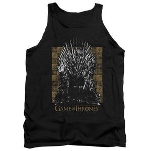 AN OFFCIALLY LICENSED GAME OF THRONES IRON THRONE ADULT UNISEX TANK TOP BLACK