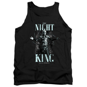 AN OFFCIALLY LICENSED GAME OF THRONES THE NIGHT KING ADULT UNISEX TANK TOP BLACK