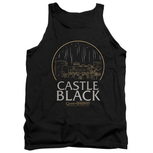 AN OFFCIALLY LICENSED GAME OF THRONES CASTLE BLACK ADULT UNISEX TANK TOP BLACK