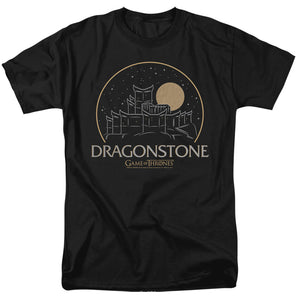 AN OFFCIALLY LICENSED GAME OF THRONES DRAGONSTONE MEN'S REGULAR FIT T-SHIRT BLACK
