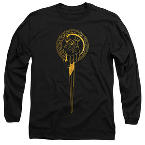 AN OFFCIALLY LICENSED GAME OF THRONES HAND OF THE KING ICON MEN'S LONG SLEEVE T-SHIRT BLACK