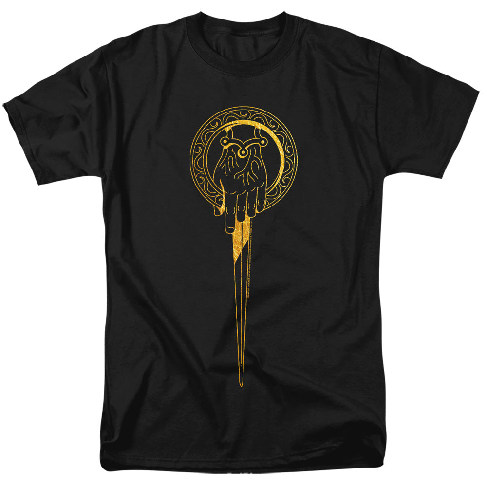 AN OFFCIALLY LICENSED GAME OF THRONES HAND OF THE KING ICON MEN'S REGULAR FIT T-SHIRT BLACK