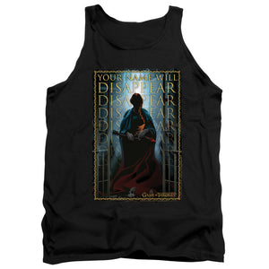 AN OFFCIALLY LICENSED GAME OF THRONES YOUR NAME WILL DISAPPEAR ADULT UNISEX TANK TOP BLACK