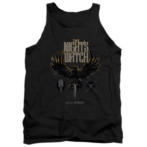 AN OFFCIALLY LICENSED GAME OF THRONES THE NIGHTS WATCH ADULT UNISEX TANK TOP BLACK