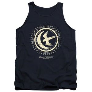 AN OFFCIALLY LICENSED GAME OF THRONES ARRYN BURST SIGIL ADULT UNISEX TANK TOP NAVY