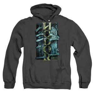 AN OFFCIALLY LICENSED GAME OF THRONES HODOR ADULT UNISEX HEATHER PULLOVER HOODIE BLACK