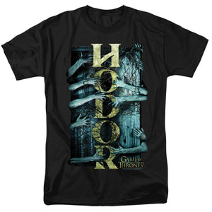 AN OFFCIALLY LICENSED GAME OF THRONES HODOR MEN'S REGULAR FIT T-SHIRT BLACK