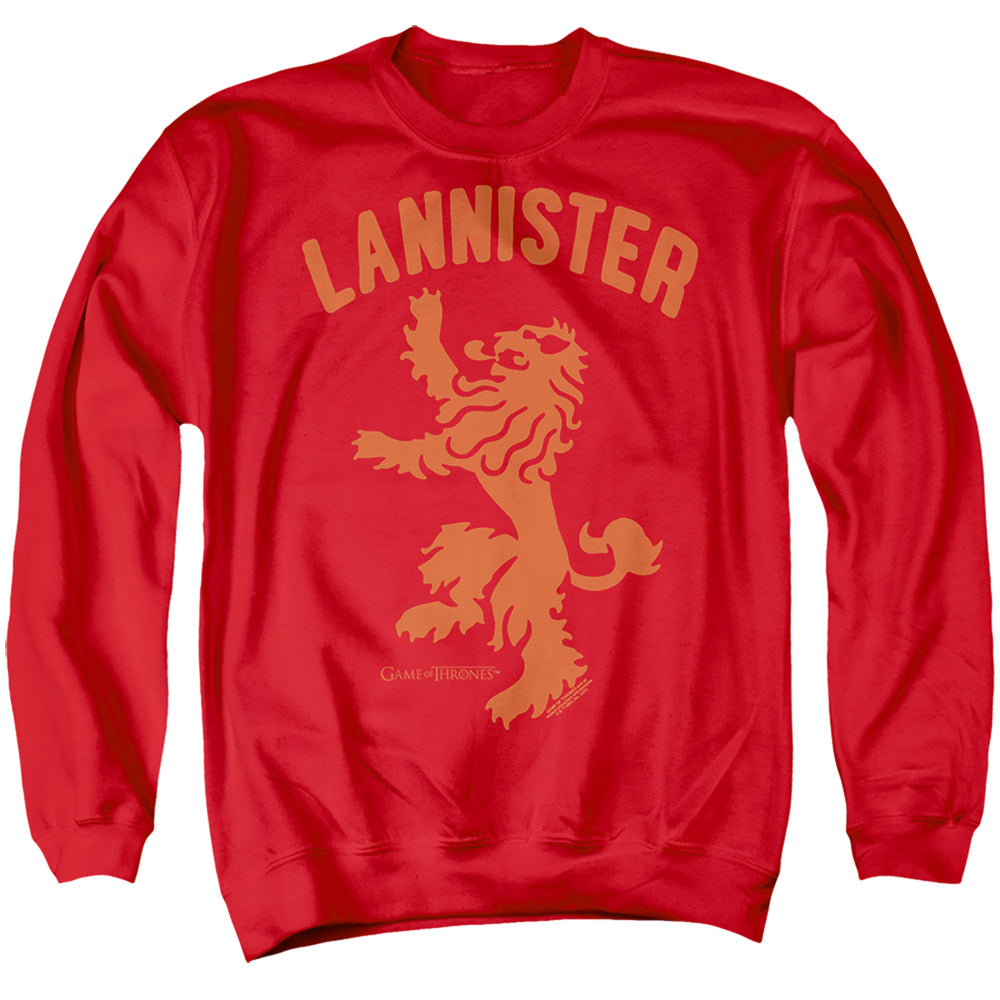 AN OFFCIALLY LICENSED GAME OF THRONES THE DEBTS PAID ADULT UNISEX CREWNECK SWEATSHIRT RED