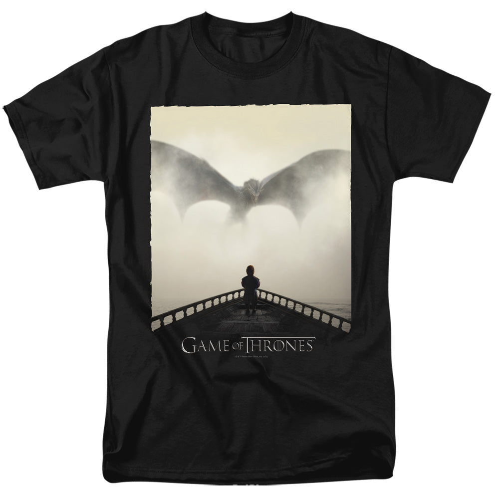 AN OFFCIALLY LICENSED GAME OF THRONES DRAGON 1 MEN'S REGULAR FIT T-SHIRT BLACK