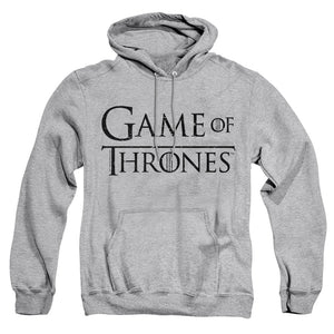 AN OFFCIALLY LICENSED GAME OF THRONES LOGO 1 ADULT UNISEX PULLOVER HOODIE ATHLETIC HEATHER