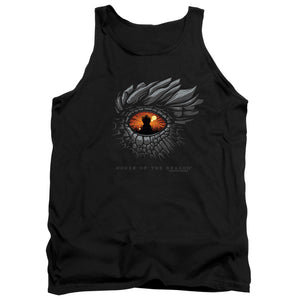 AN OFFCIALLY LICENSED HOUSE OF THE DRAGON EYE OF THE DRAGON ADULT UNISEX TANK TOP BLACK