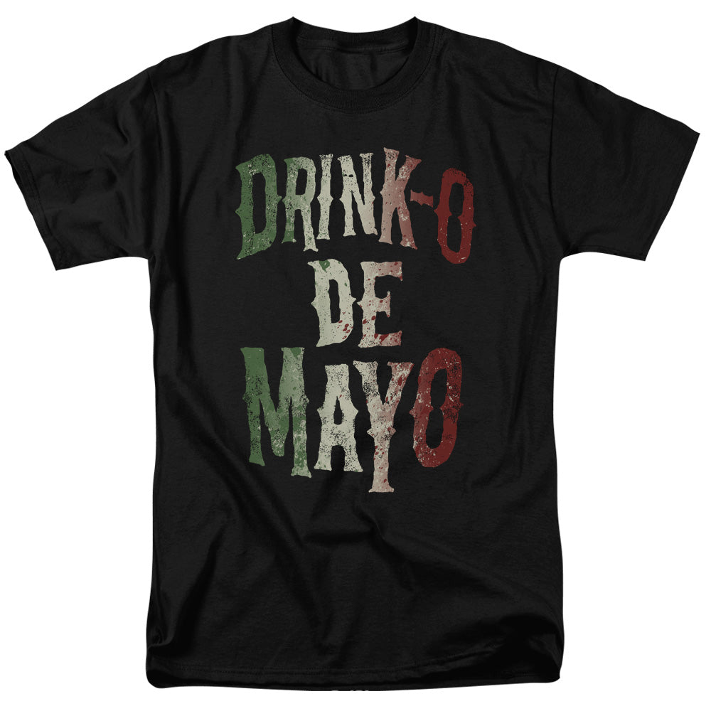 AN OFFCIALLY LICENSED DRINK O DRINK O MEN'S REGULAR FIT T-SHIRT BLACK