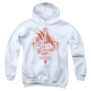AN OFFCIALLY LICENSED DUNGEONS AND DRAGONS YEAR OF THE DRAGON RED LANTERN YOUTH HOODIE WHITE