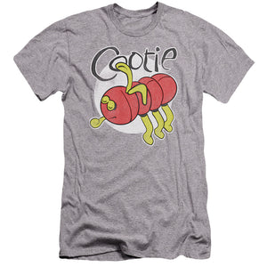 AN OFFCIALLY LICENSED COOTIE COOTIE MEN'S PREMIUM SLIM FIT T-SHIRT ATHLETIC HEATHER