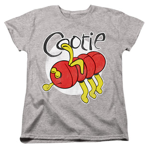 AN OFFCIALLY LICENSED COOTIE COOTIE WOMEN'S REGULAR FIT T-SHIRT ATHLETIC HEATHER