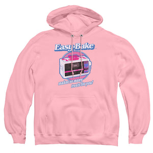 AN OFFCIALLY LICENSED EASY BAKE OVEN TREATS ADULT UNISEX PULLOVER HOODIE PINK