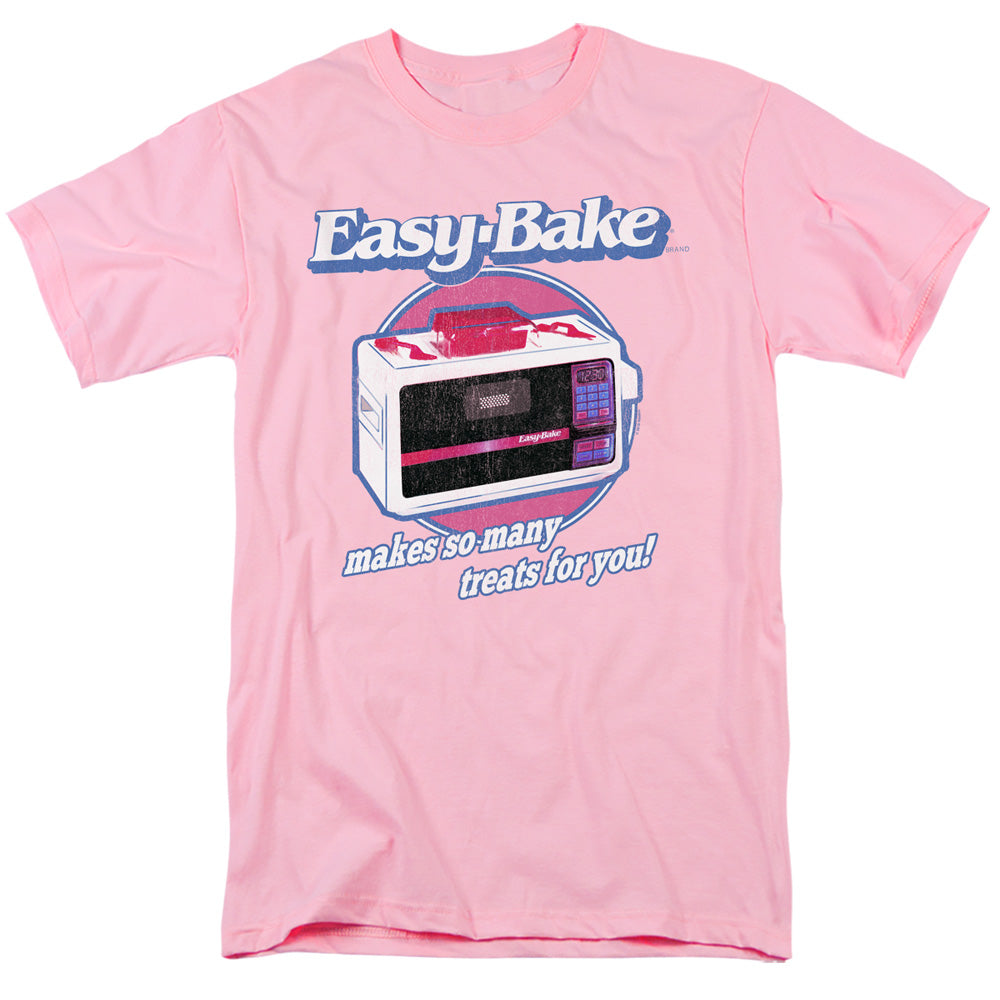 AN OFFCIALLY LICENSED EASY BAKE OVEN TREATS MEN'S REGULAR FIT T-SHIRT PINK